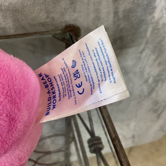 Build A Bear BAB Honey Girl Plush HG Risa Pink Bunny Rabbit w top, bows & sound. - Picture 6 of 13